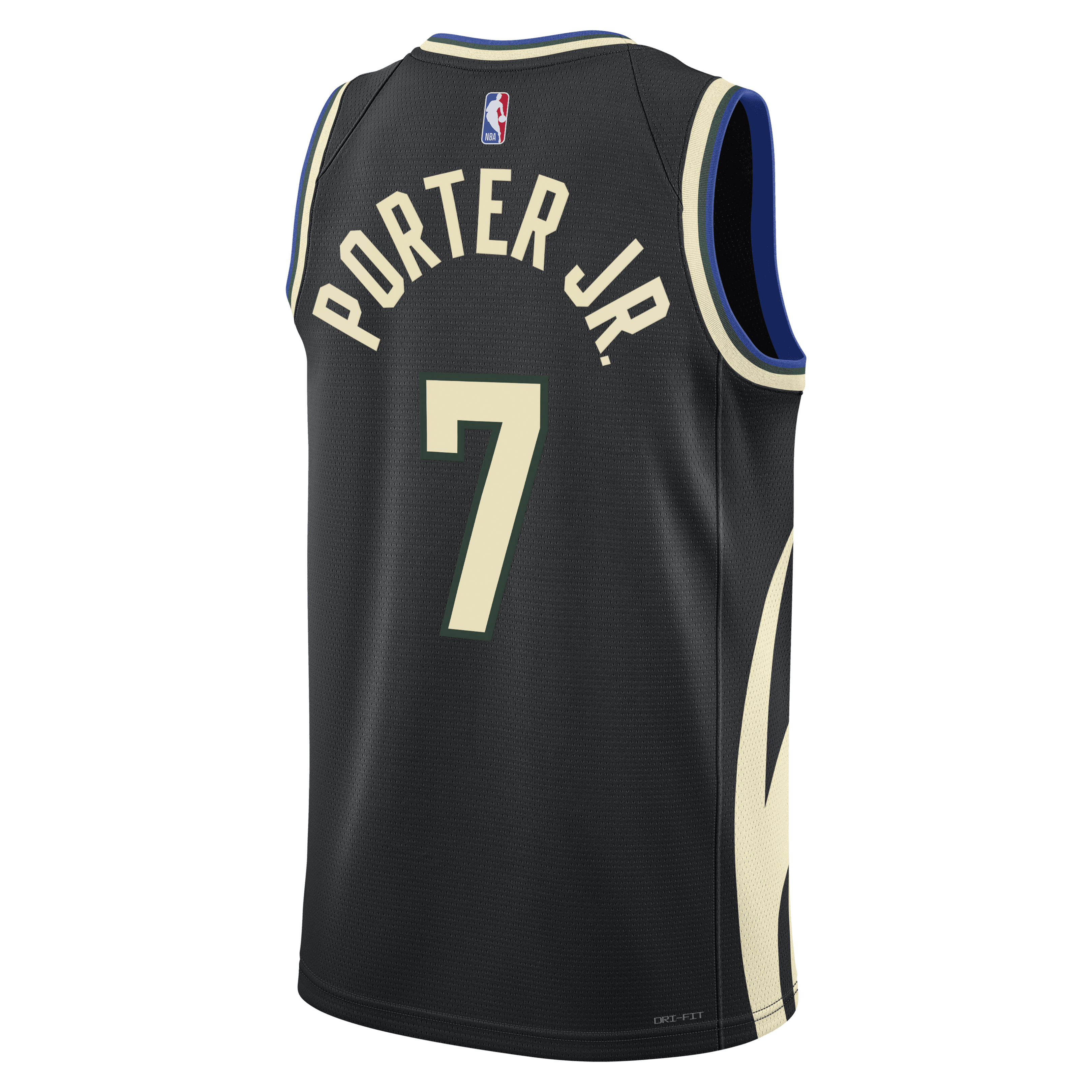 Milwaukee Bucks Jordan Brand Statement Edition Swingman Jersey - Hunter Green - Kevin Porter Jr. - Unisex