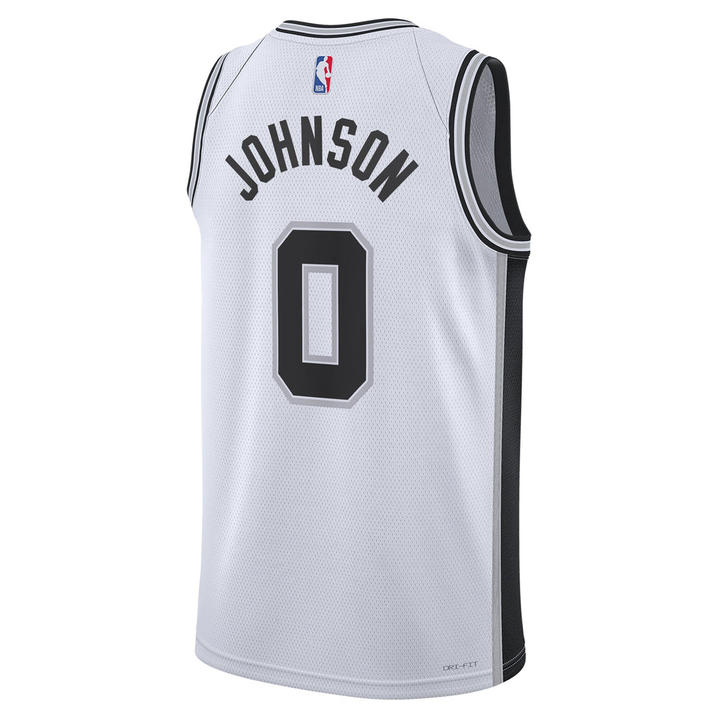 San Antonio Spurs Nike Association Edition Swingman Jersey - White - Keldon Johnson - Unisex