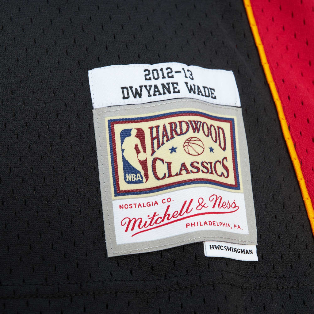 Miami Heat NBA Dwyane Wade 2012 Road Hardwood Classics Swingman Jersey By Mitchell & Ness