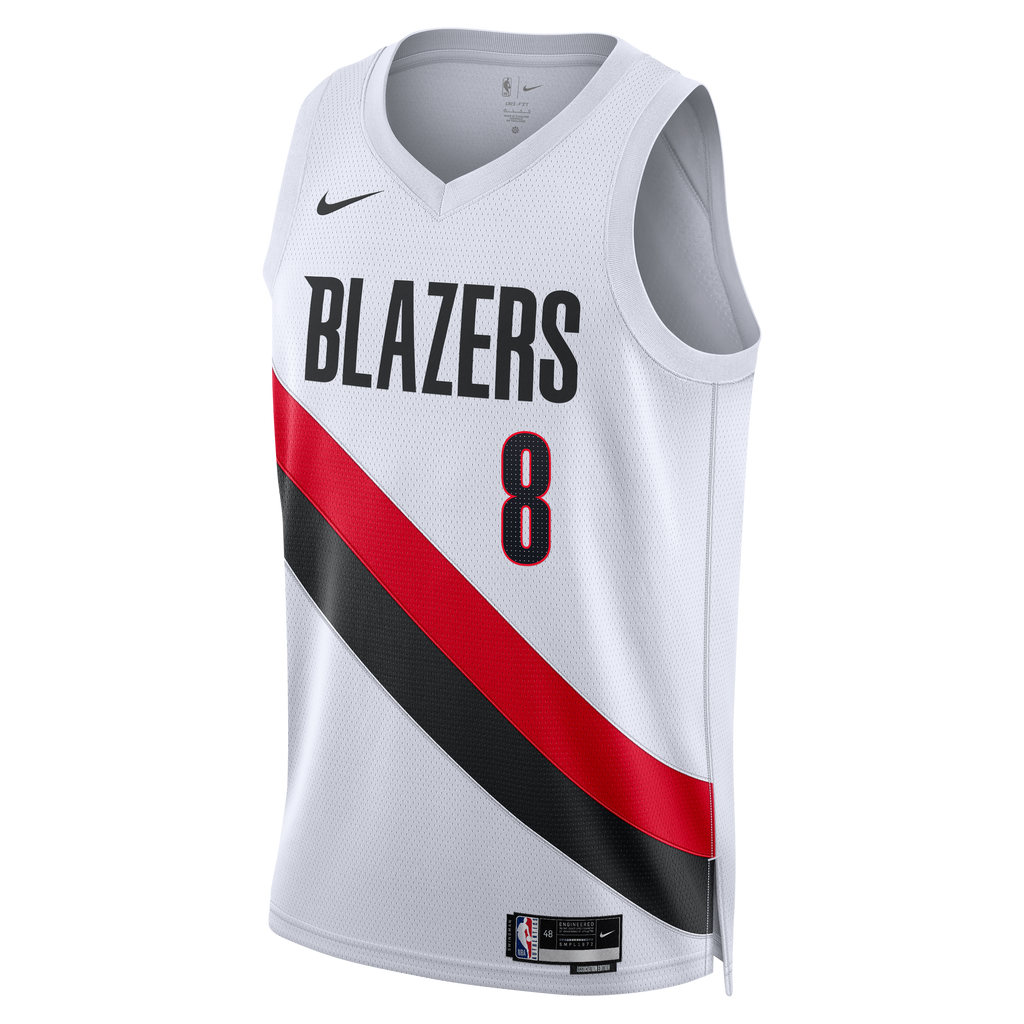 Portland Trail Blazers Nike Replica Association Edition Swingman Jersey - White - Deni Avdija - Unisex