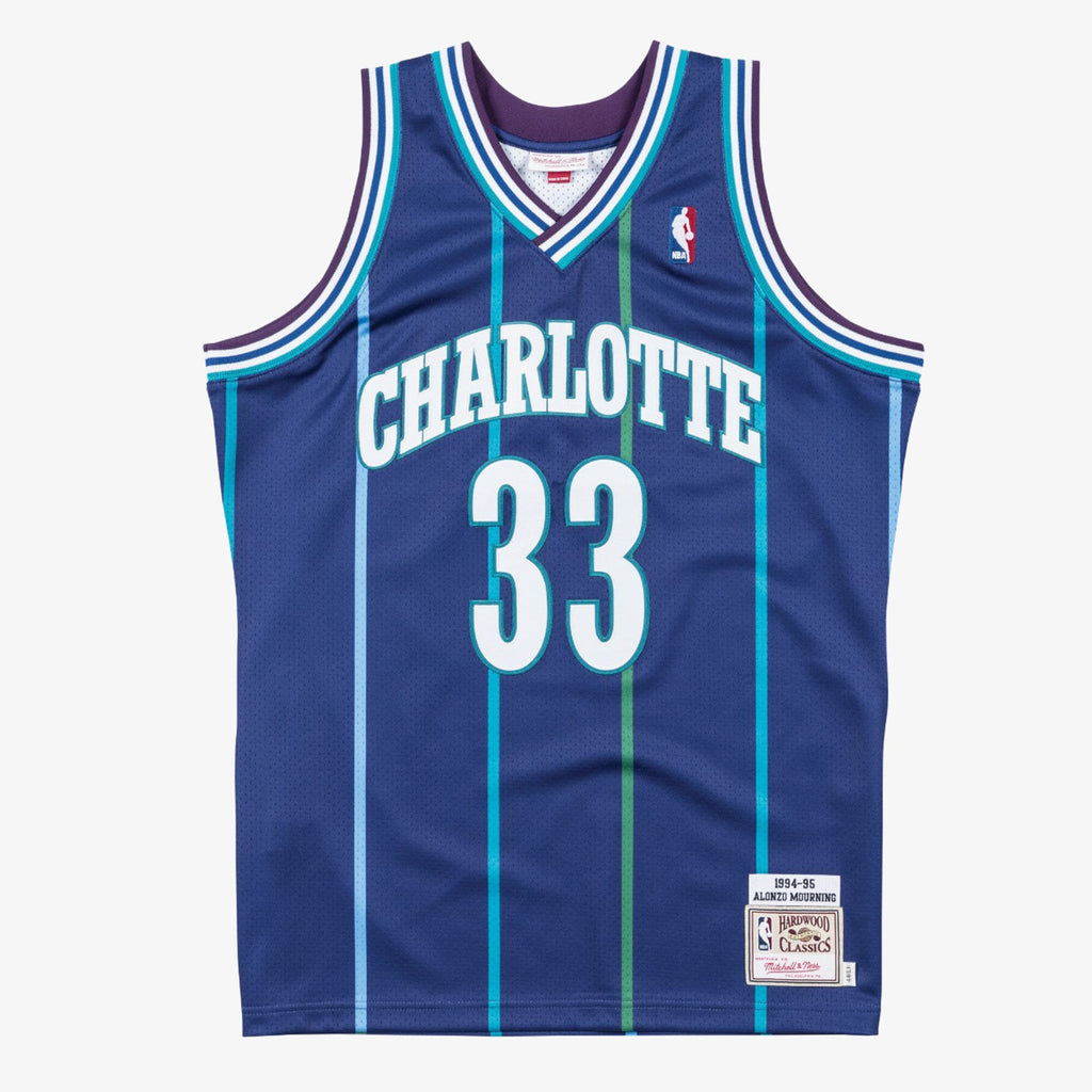 Charlotte Hornets Mitchell & Ness Authentic Jersey Alternate Alonzo Mourning 1994-95