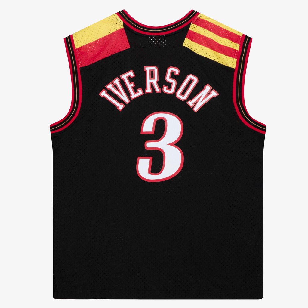 Philadelphia 76ers Mitchell & Ness Allen Iverson 2006 Alternate Spain Authentic Jersey - Black