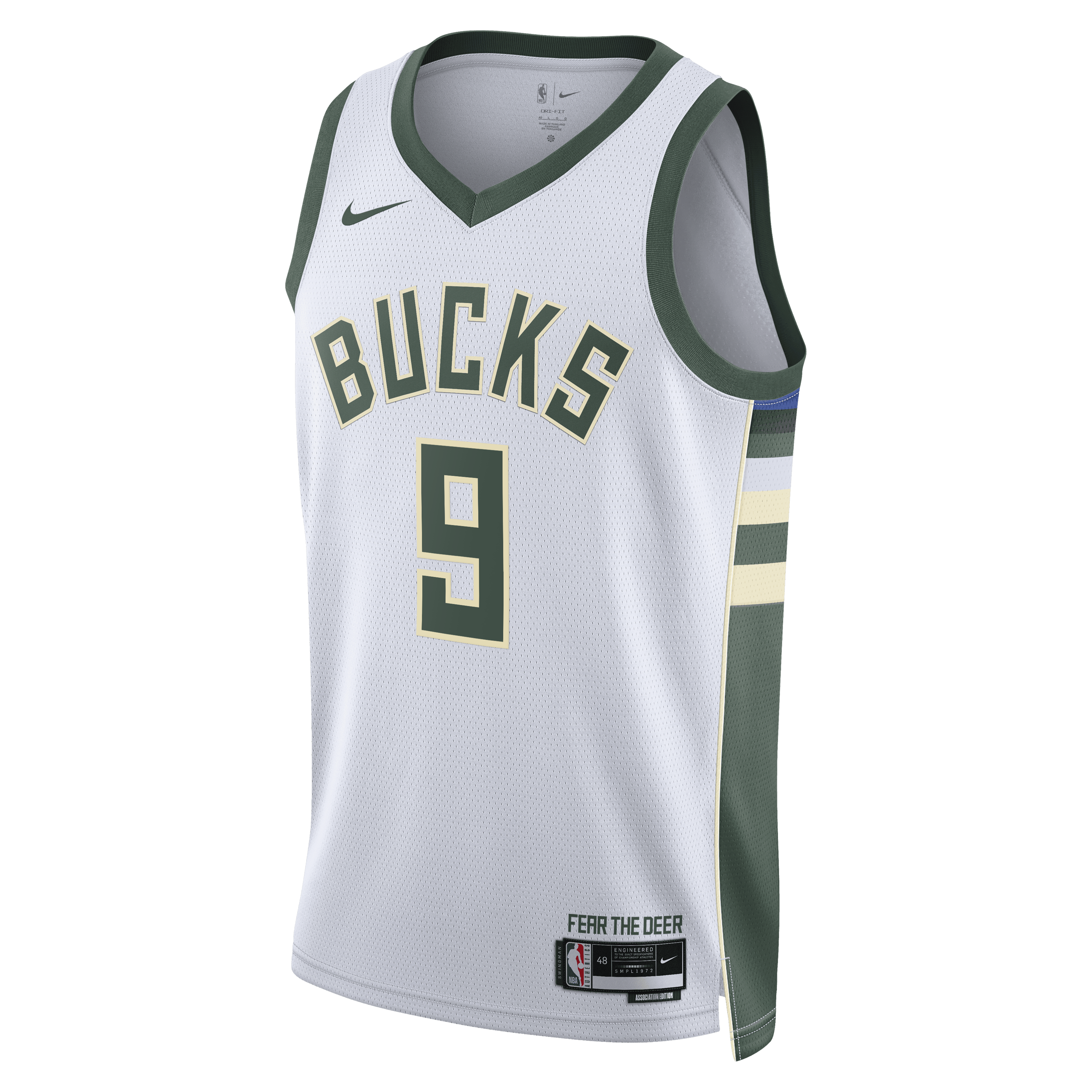 Milwaukee Bucks Nike Association Edition Swingman Jersey - White - Kel'el Ware - Unisex