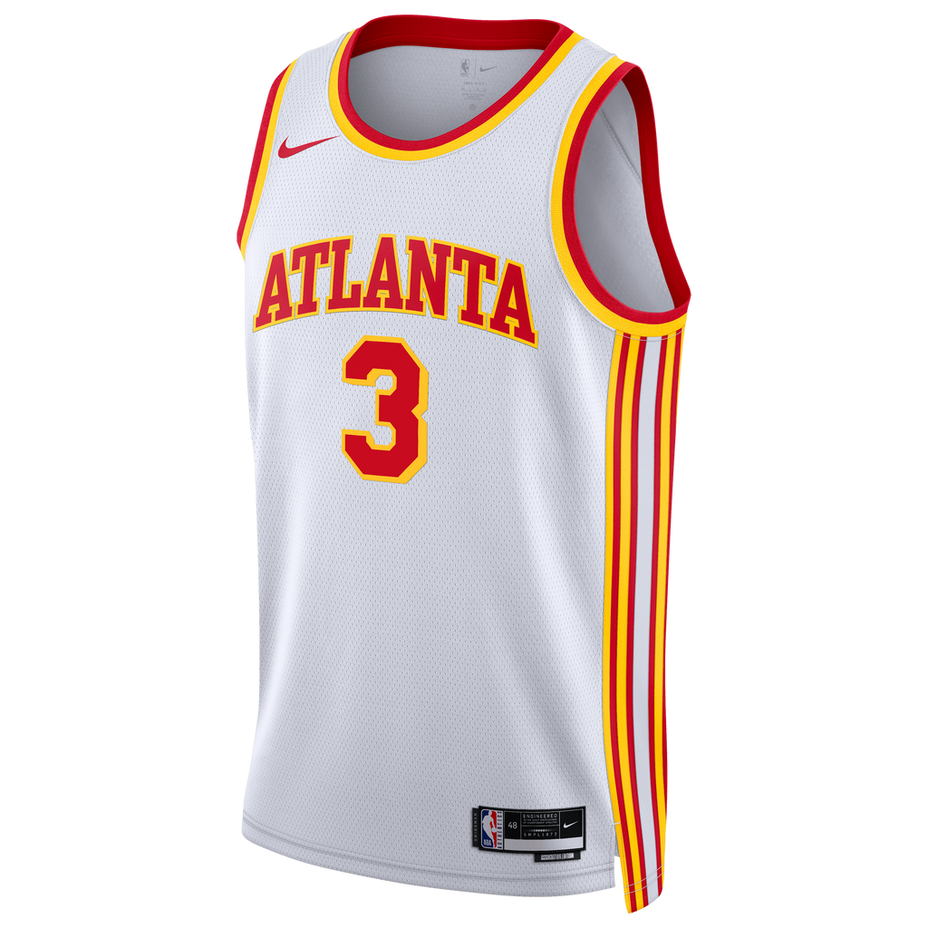 Atlanta Hawks Nike Association Edition Swingman Jersey - White - CJ McCollum - Unisex