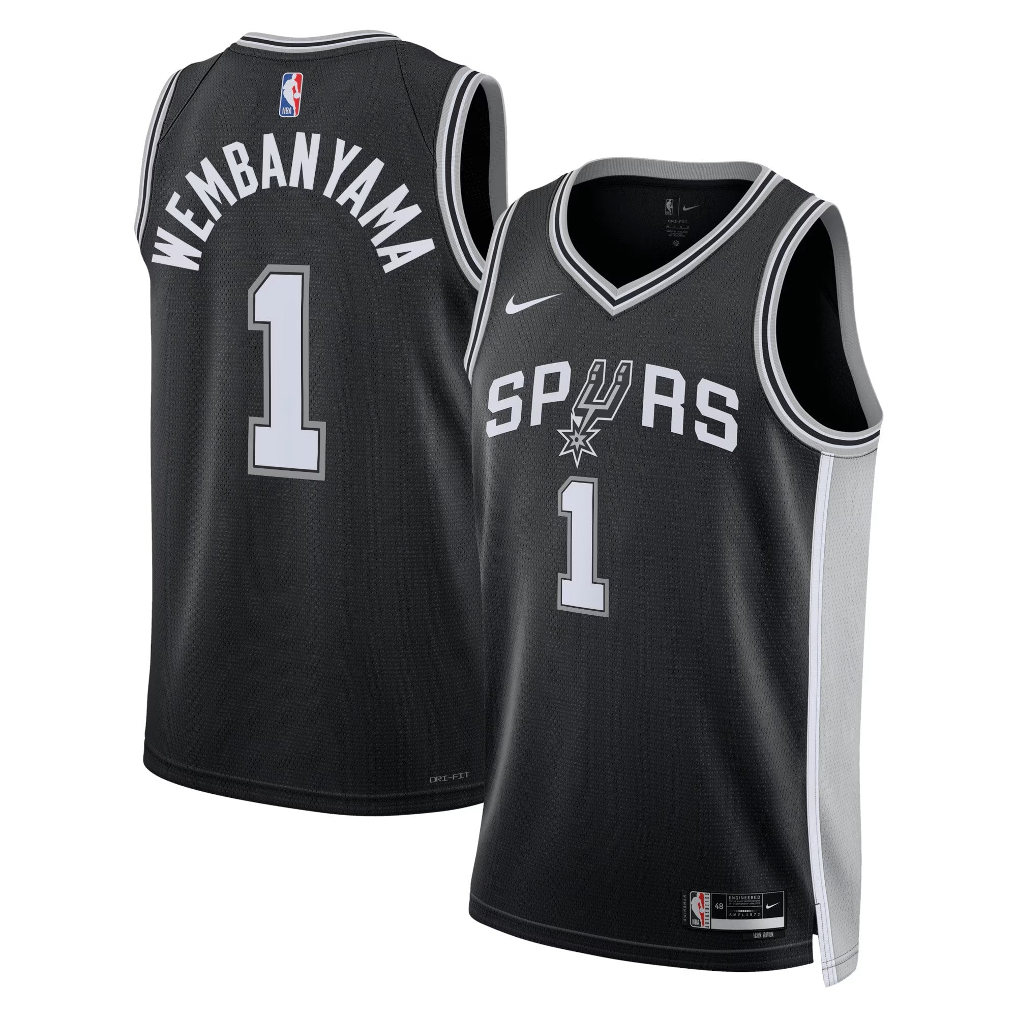 San Antonio Spurs Nike Icon Swingman Jersey - Victor Wembanyama