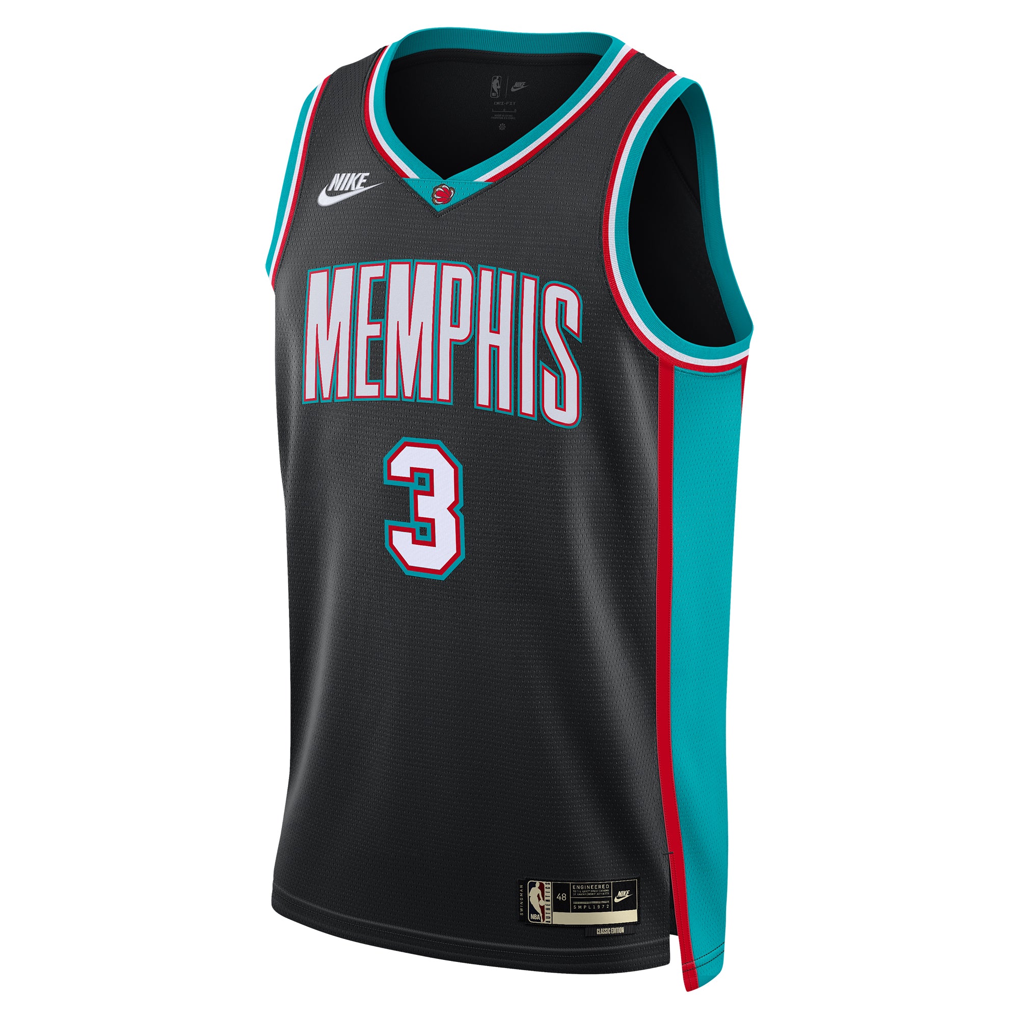 Memphis Grizzlies Nike Classic Edition Jersey - Black - Kentavious Caldwell-Pope - Unisex