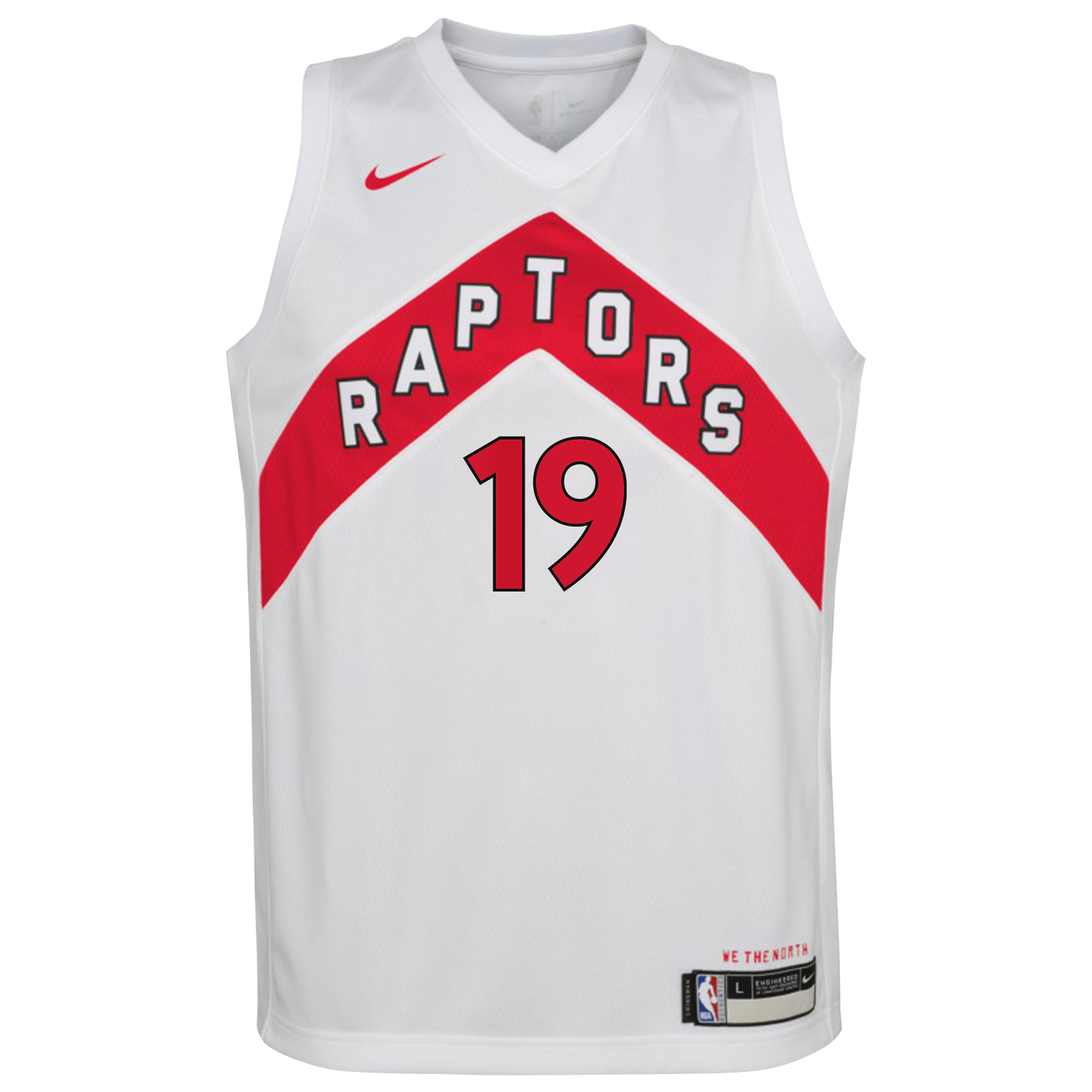 Toronto Raptors Nike Association Edition Swingman Jersey - White - Jakob Poeltl - Youth