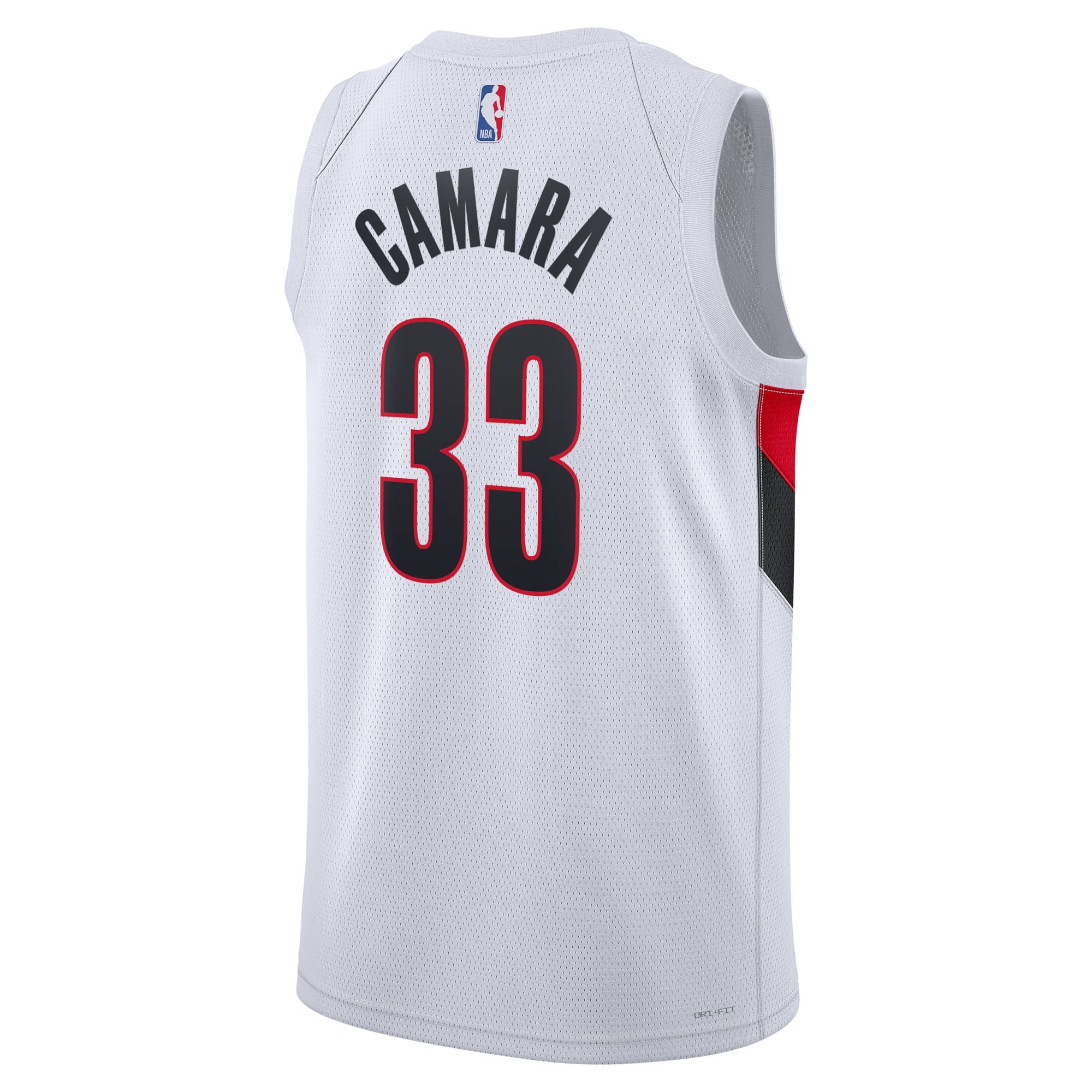 Portland Trail Blazers Nike Replica Association Edition Swingman Jersey - White - Toumani Camara - Unisex
