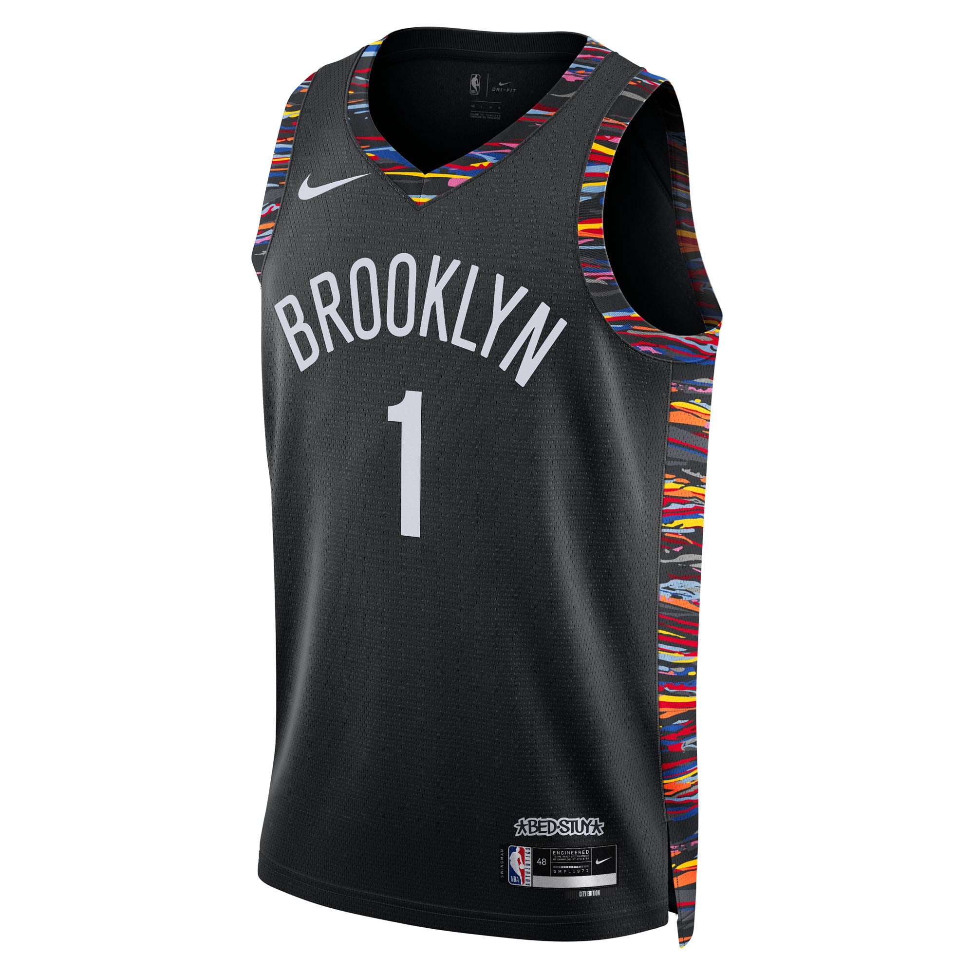 Brooklyn Nets Nike 2025/26 City Edition Swingman Jersey - Black - Ziaire Williams - Unisex