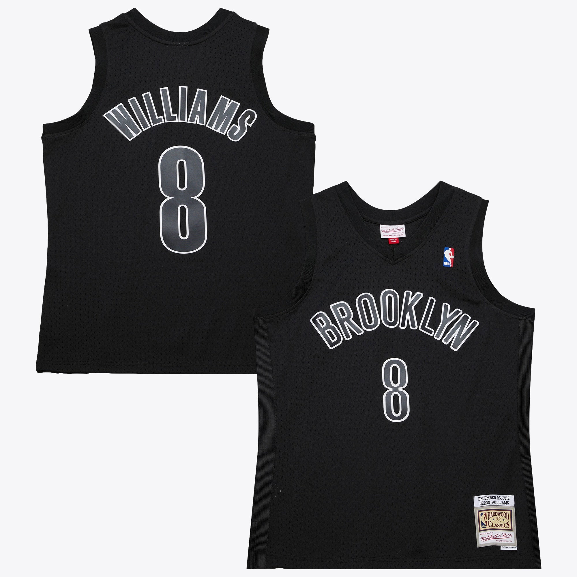 Brooklyn Nets Mitchell & Ness Deron Williams 2012 Day Authentic Jersey - Black