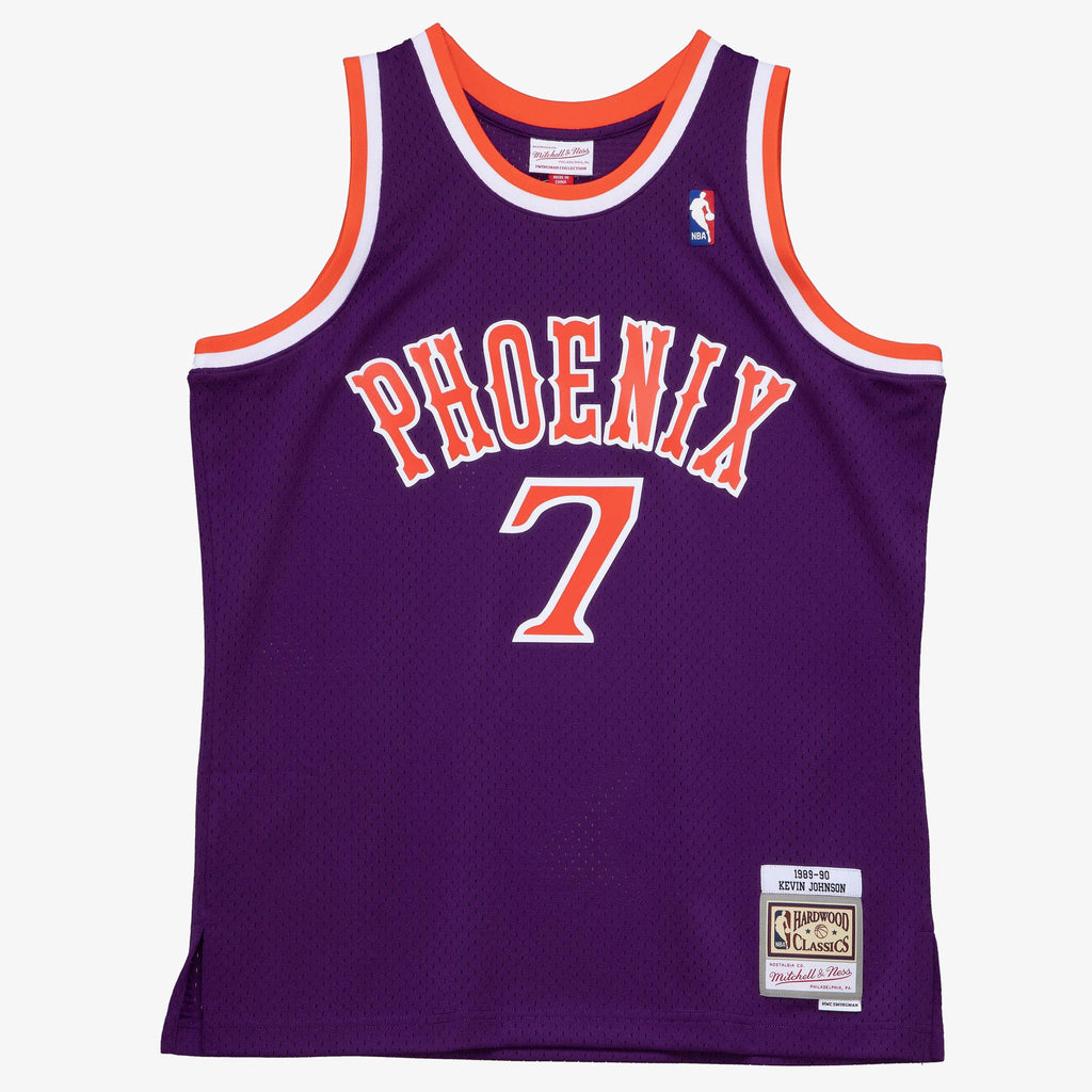 Phoenix Suns Mitchell & Ness Kevin Johnson 1989 Dark Authentic Jersey - Purple