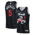 Toronto Raptors Nike 2025/26 City Edition Swingman Jersey - Black - Immanuel Quickley - Youth