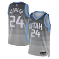 Utah Jazz Nike 2025/26 City Edition Swingman Jersey - Gray - Walker Kessler - Unisex