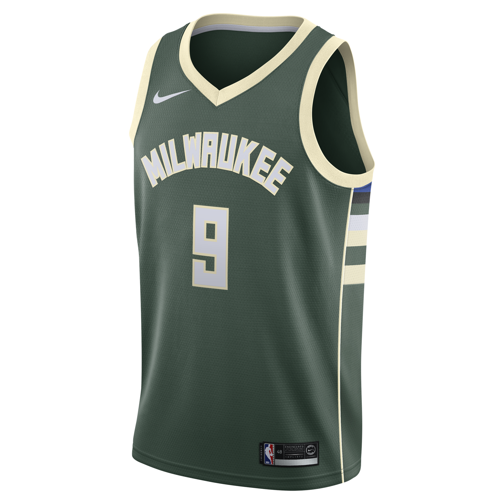Milwaukee Bucks Nike Icon Edition Swingman Jersey - White - Kel'el Ware - Youth