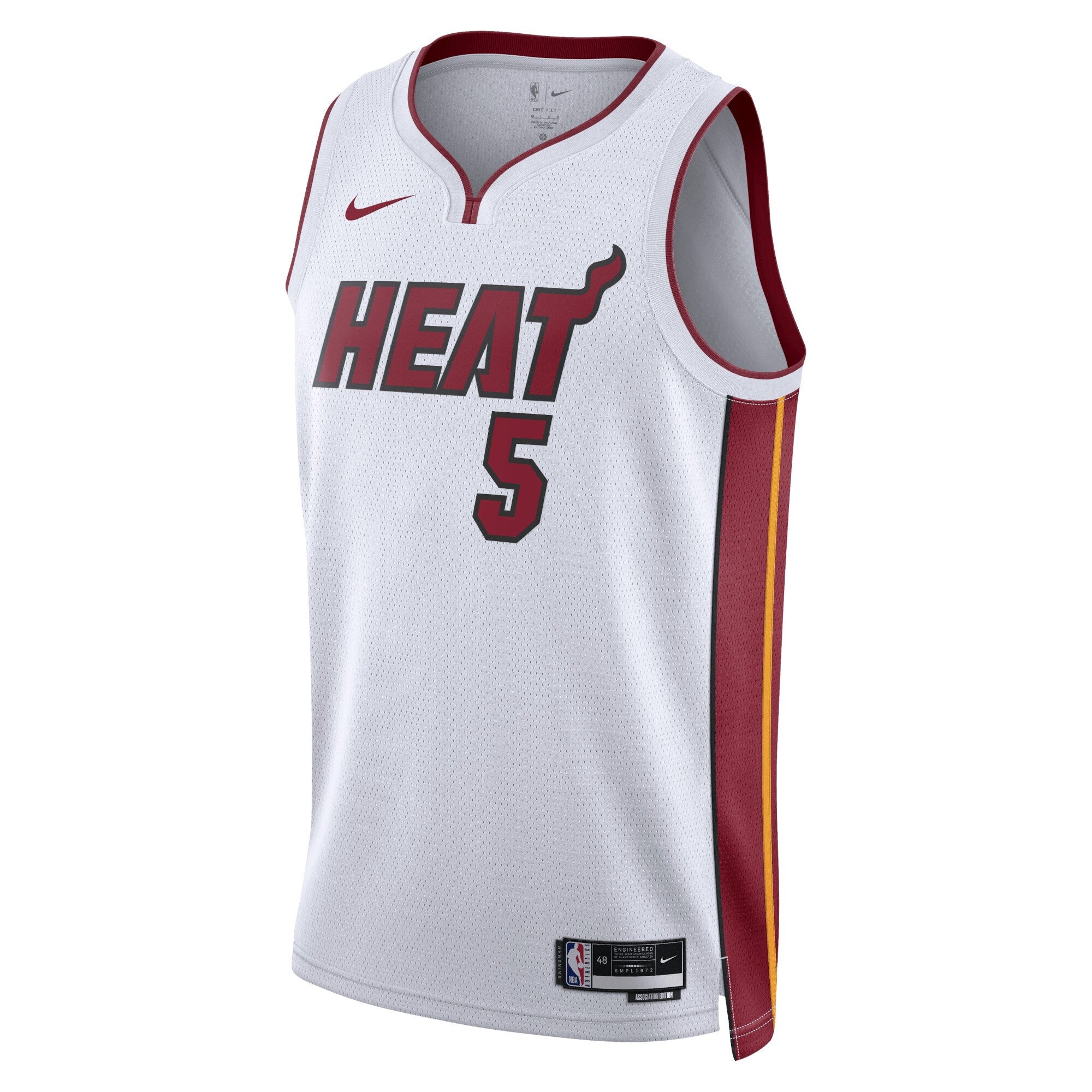 Miami Heat Nike Association Edition Swingman Jersey - White - Nikola Jović - Unisex