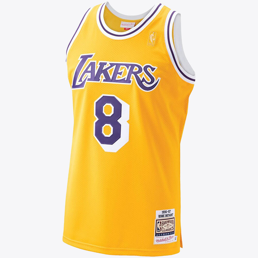 Kobe Bryant Hardwood Classics 1996-97 Authentic Jersey By Mitchell & Ness - Gold - Mens