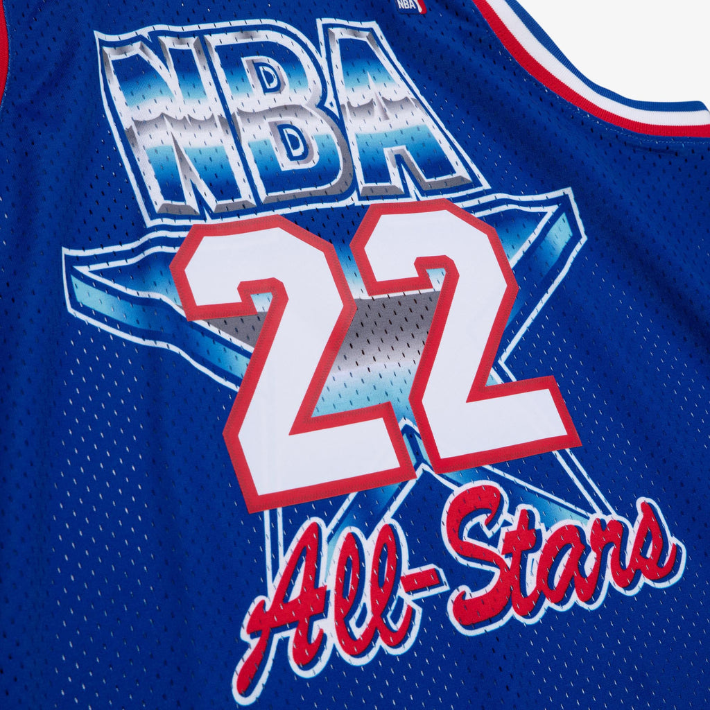 NBA Mitchell & Ness Clyde Drexler 1992 All-Star West Authentic Jersey - Royal Blue