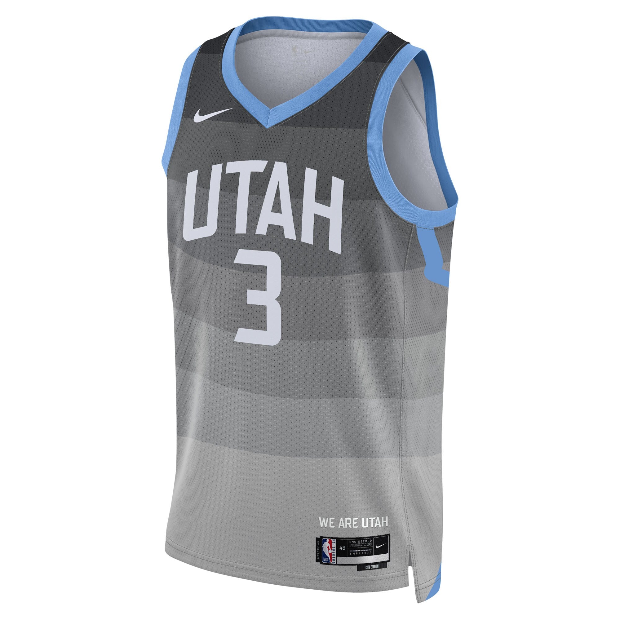 Utah Jazz Nike 2025/26 City Edition Swingman Jersey - Gray - Keyonte George - Unisex