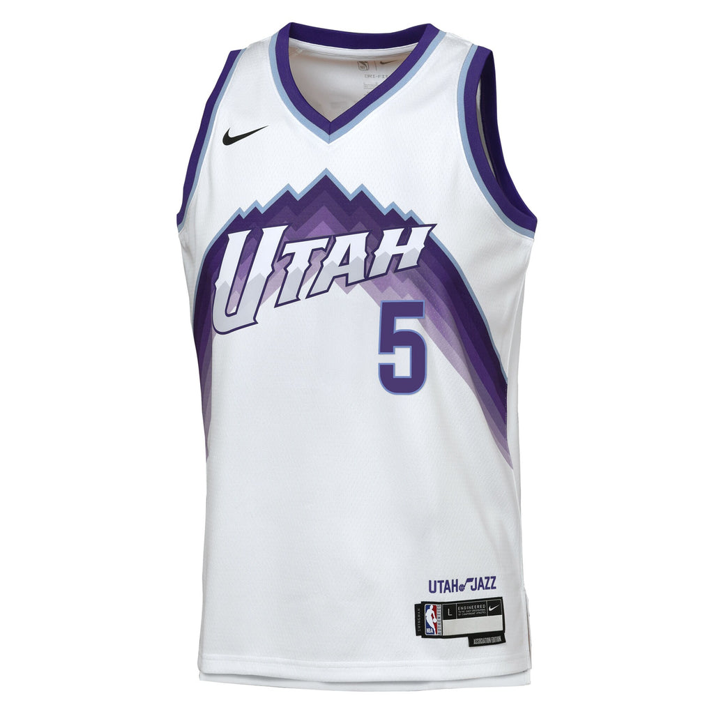 Utah Jazz Nike Replica Association Edition Swingman Jersey - White - Cody Williams - Youth