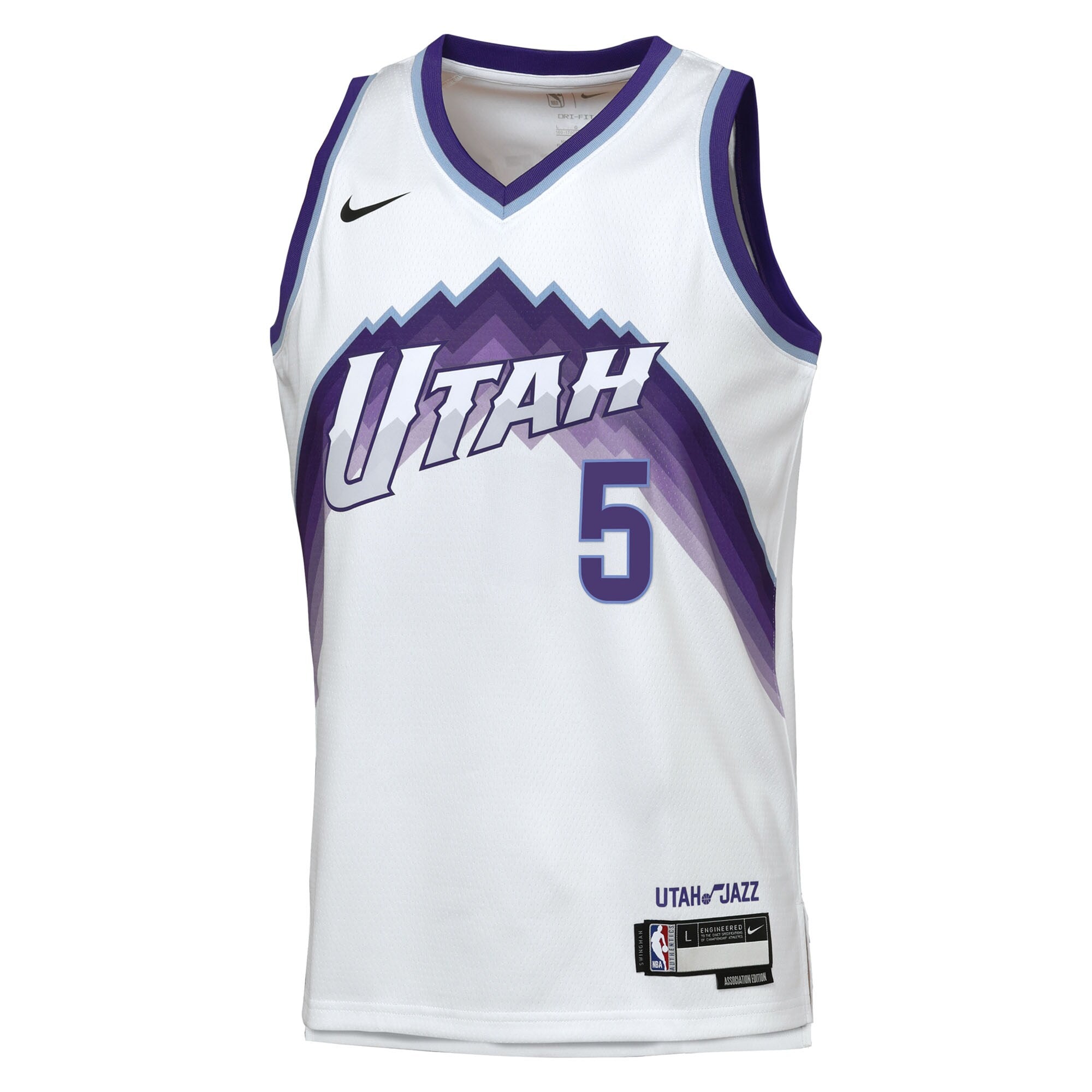 Utah Jazz Nike Replica Association Edition Swingman Jersey - White - Cody Williams - Youth