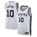 San Antonio Spurs Nike Association Edition Swingman Jersey - White - Jeremy Sochan - Unisex