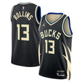 Milwaukee Bucks Jordan Brand Statement Edition Swingman Jersey - Hunter Green - Ryan Rollins - Unisex