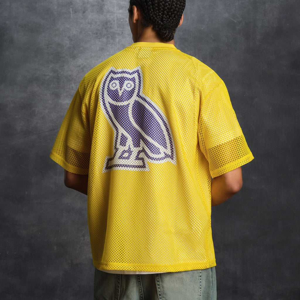 Los Angeles Lakers X OVO Mesh Football Jersey - Mens