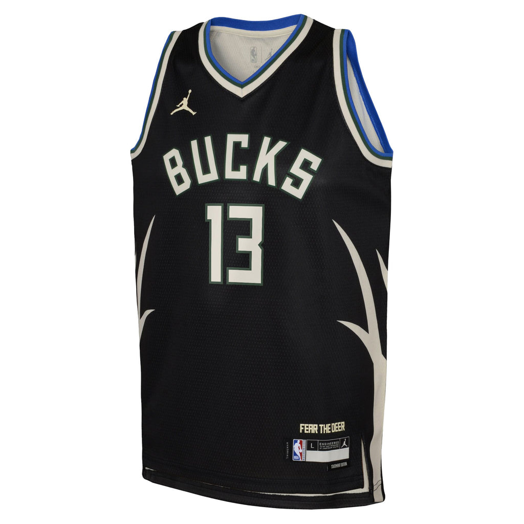 Milwaukee Bucks Jordan Brand Statement Edition Swingman Jersey - Hunter Green - Ryan Rollins - Youth