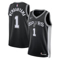 San Antonio Spurs Nike Icon Edition Swingman Jersey - Black - Victor Wembanyama - Unisex