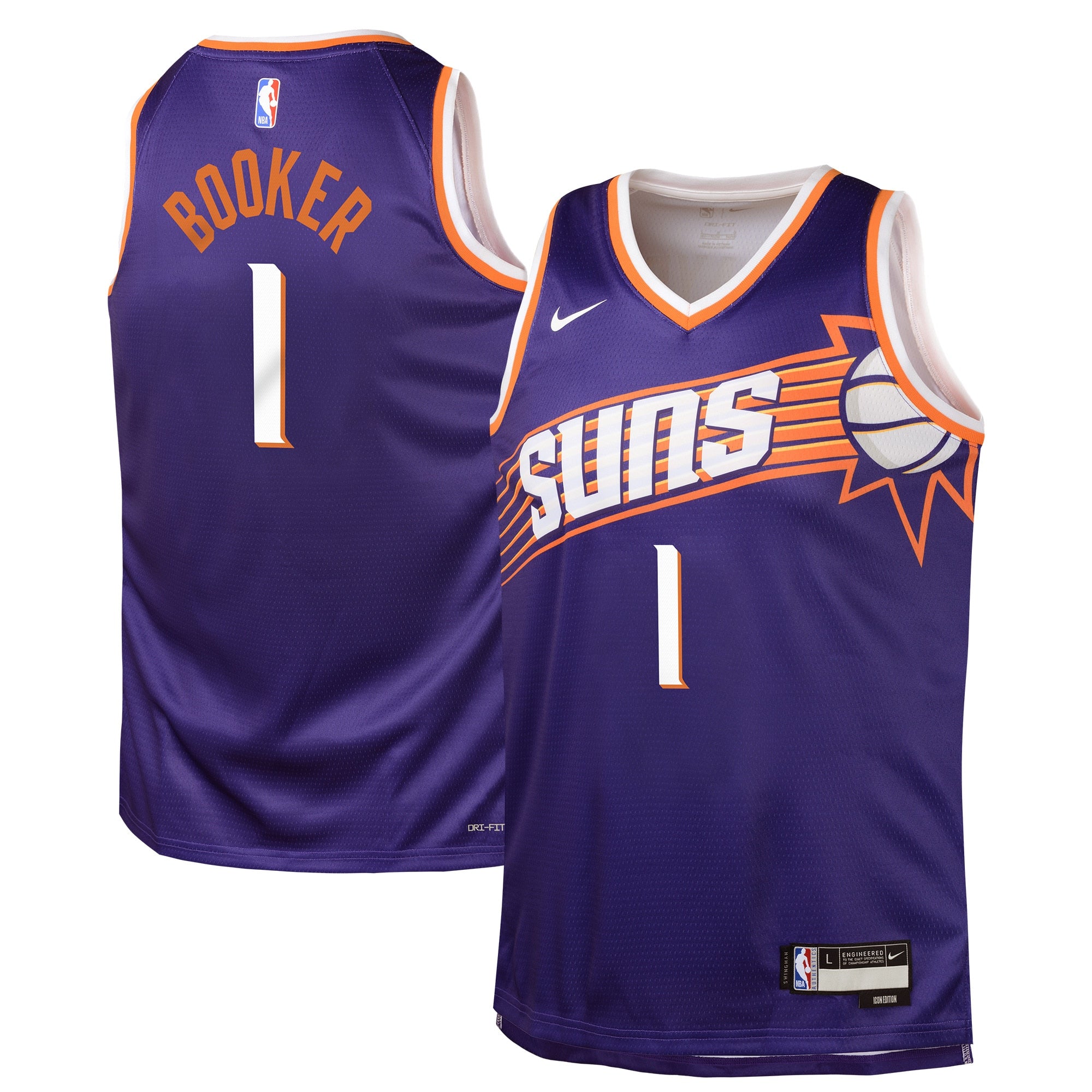 Phoenix Suns NBA Icon Swingman Jersey - Devin Booker - Youth