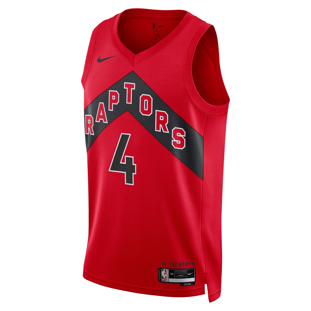 Toronto Raptors Nike Icon Edition Swingman Jersey - Red - Scottie Barnes - Unisex