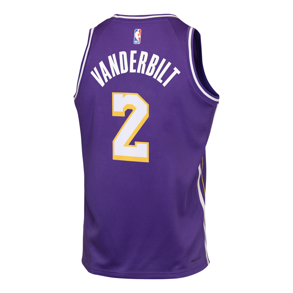 Los Angeles Lakers Jordan Brand Statement Edition Jersey - Purple - Jarred Vanderbilt - Youth