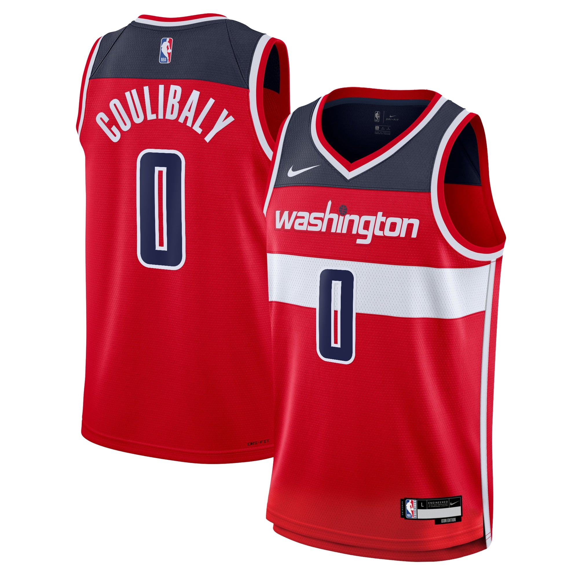 Washington Wizards Nike Icon Swingman Jersey - Red - Bilal Coulibaly - Youth