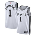 San Antonio Spurs Nike Association Edition Swingman Jersey - White - Victor Wembanyama - Unisex