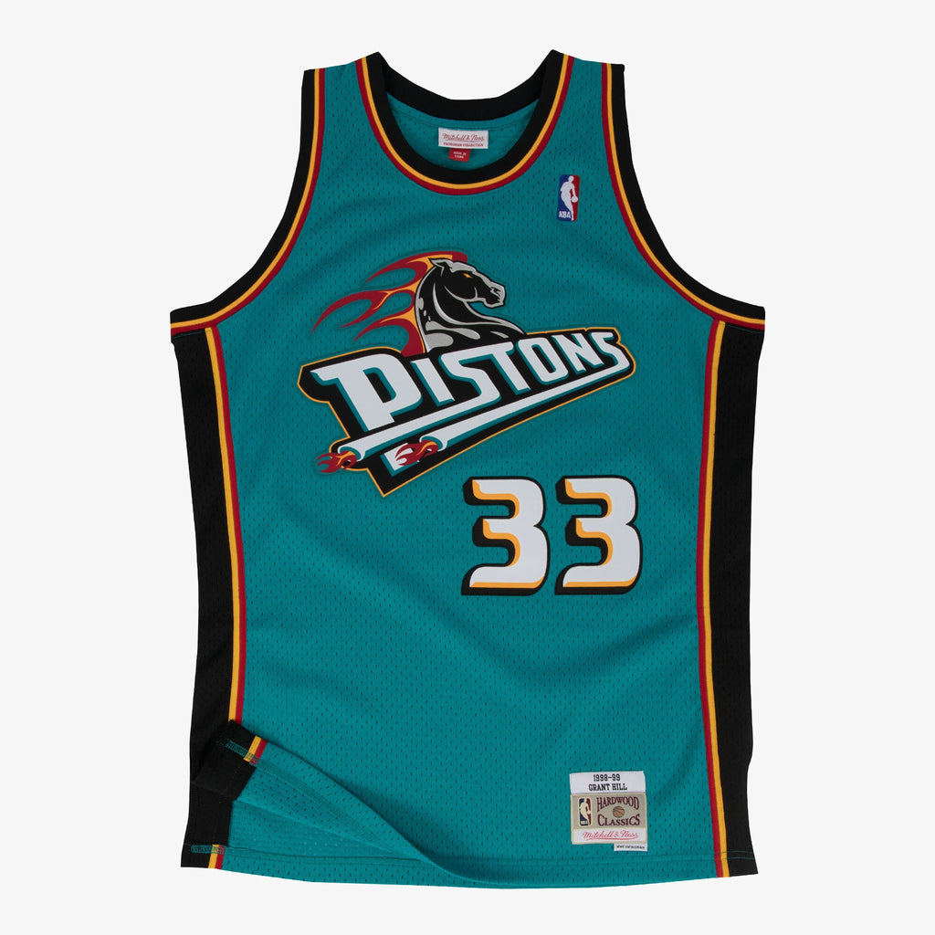 Detroit Pistons Mitchell & Ness Swingman Jersey Road Grant Hill 1998-99