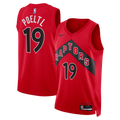 Toronto Raptors Nike Icon Edition Swingman Jersey - Red - Jakob Poeltl - Unisex