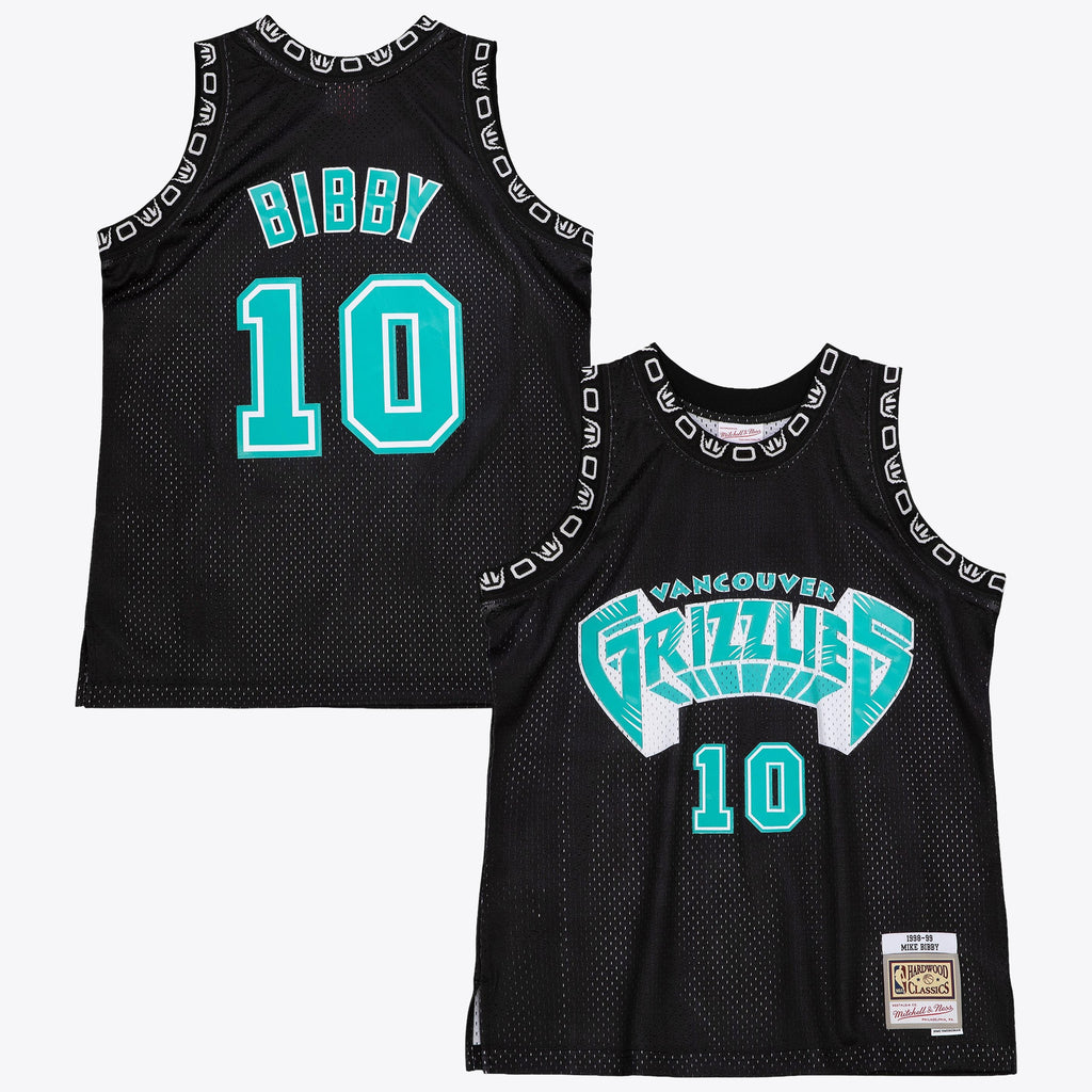Vancouver Grizzlies Mitchell & Ness Mike Bibby 1998 Team Color Swingman Jersey - Black