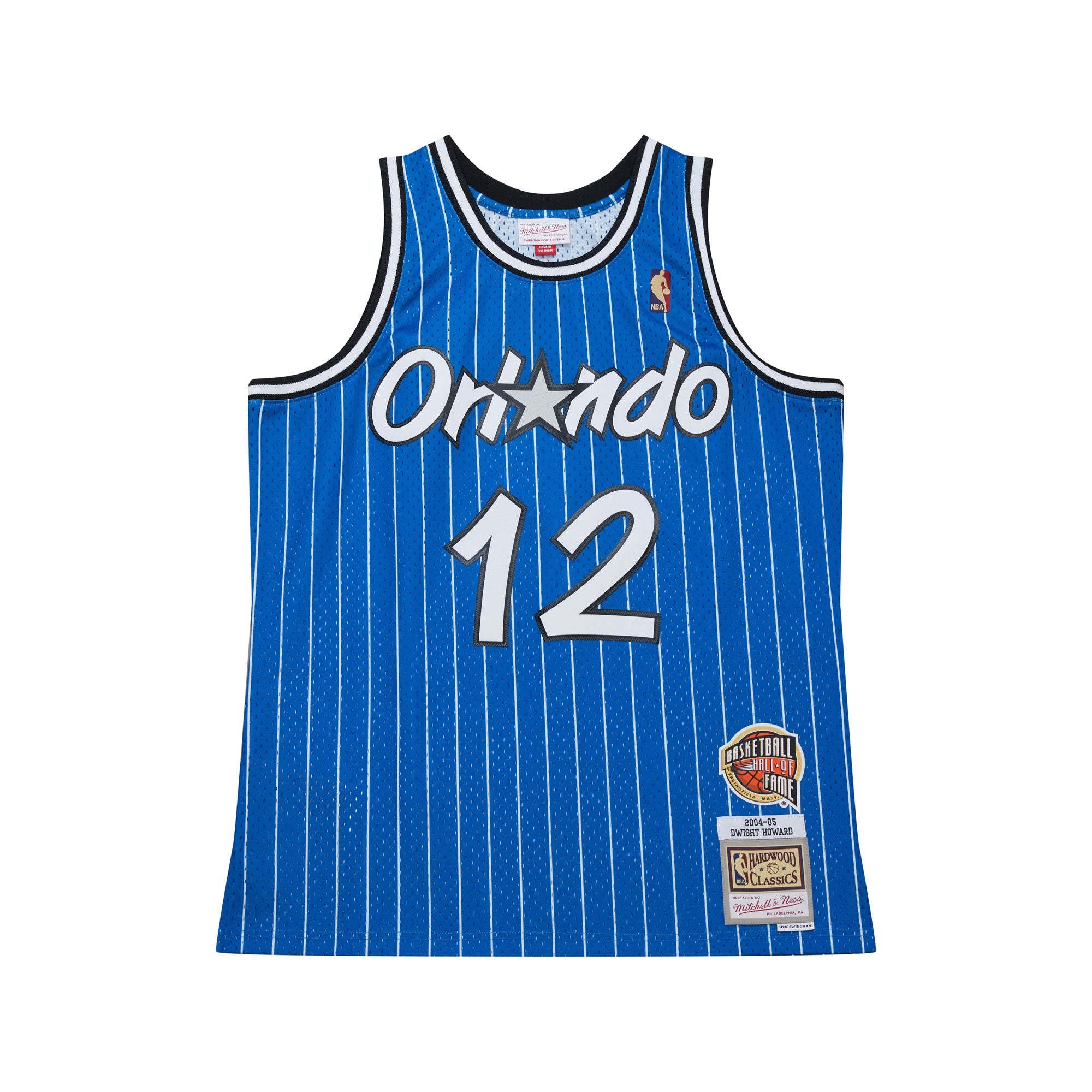 Men's Dwight Howard Blue Orlando Magic 2004/05 Hardwood Classics Hall of Fame Swingman Jersey