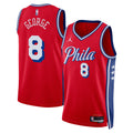Philadelphia 76ers Jordan Brand Statement Edition Swingman Jersey - Red - Paul George - Unisex