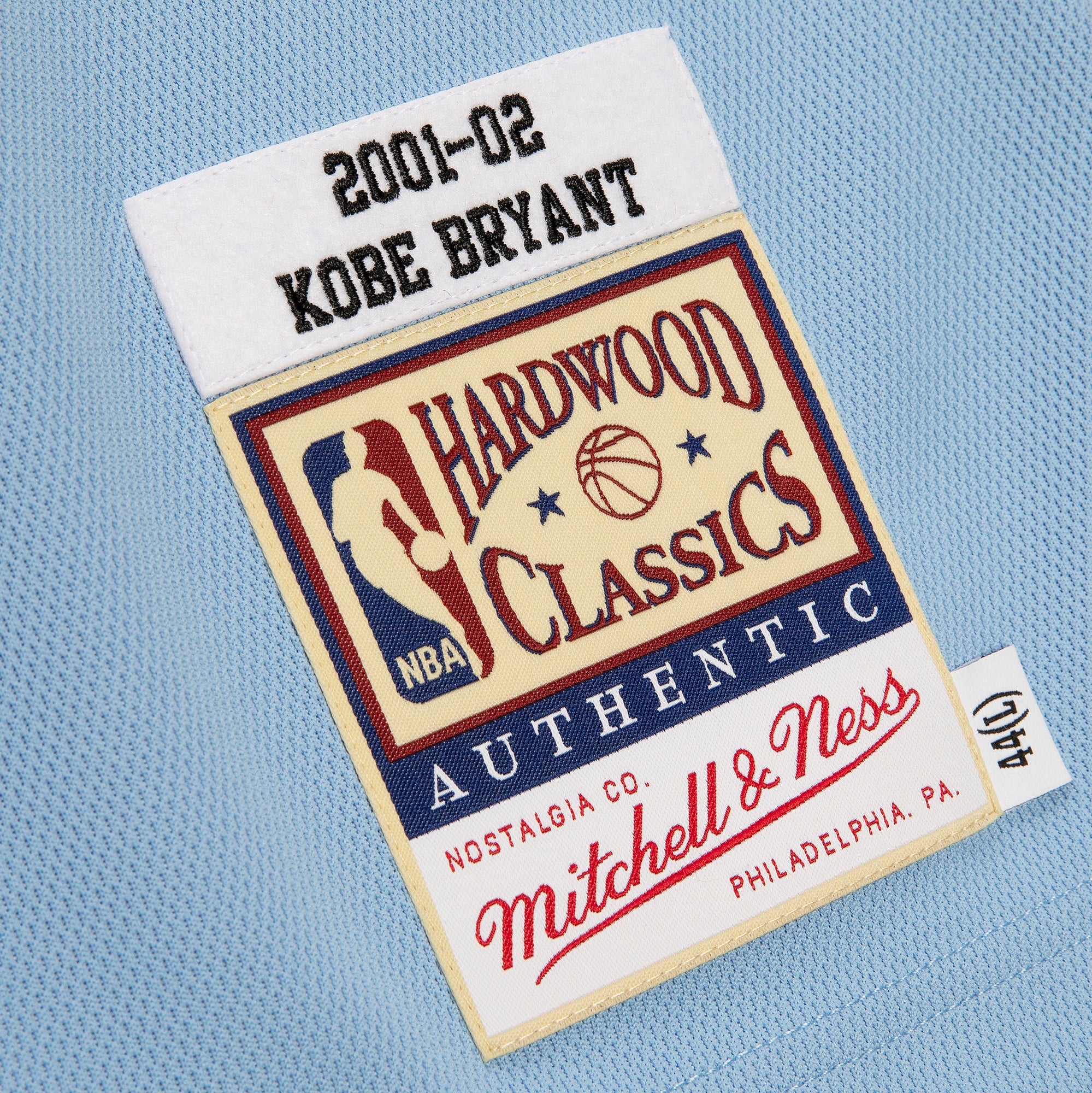 Men's Mitchell & Ness Kobe Bryant Powder Blue Los Angeles Lakers 2001/02 Hardwood Classics Authentic Player Jersey