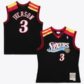 Philadelphia 76ers Mitchell & Ness Allen Iverson 2006 Alternate Spain Authentic Jersey - Black