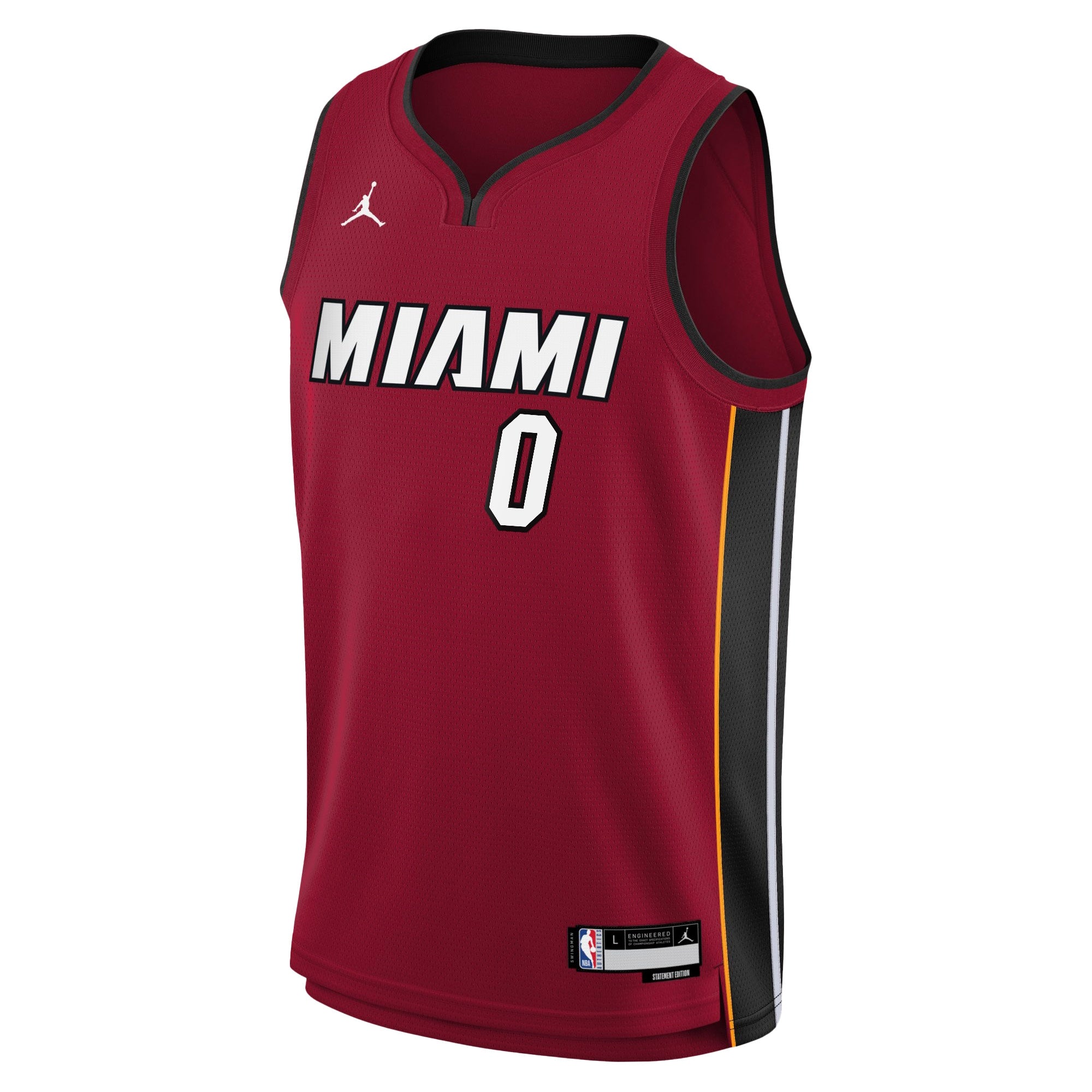 Miami Heat Jordan Brand Statement Edition Swingman Jersey - Red - Simone Fontecchio - Youth