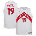 Toronto Raptors Nike Association Edition Swingman Jersey - White - Jakob Poeltl - Youth