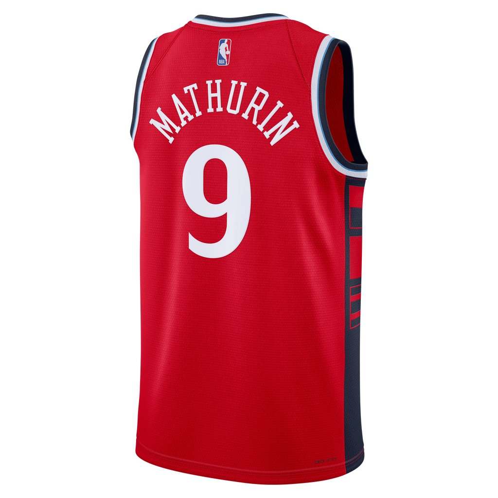 LA Clippers Jordan Brand Statement Edition Swingman Jersey - Red - Bennedict Mathurin - Mens
