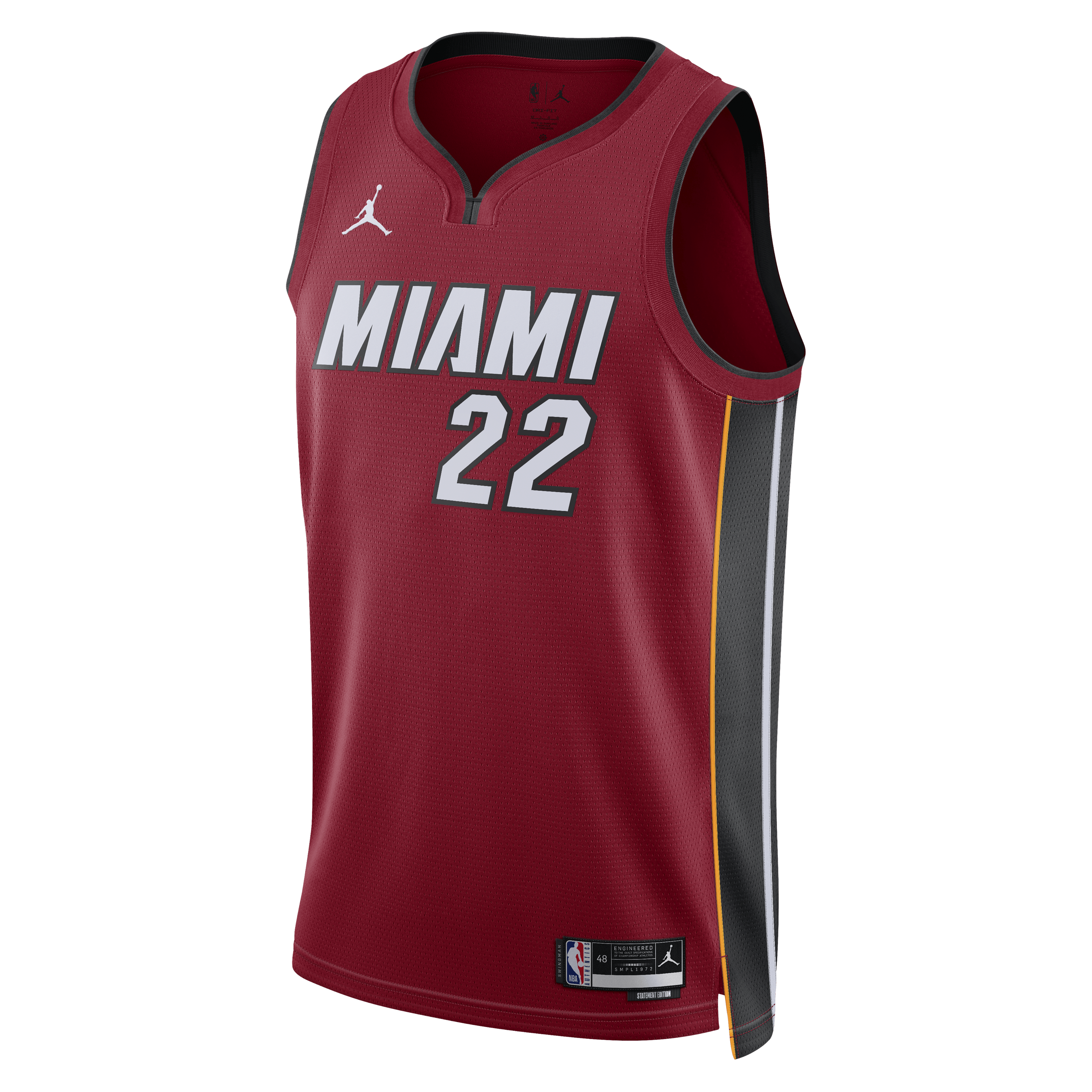 Miami Heat Jordan Brand Statement Edition Swingman Jersey - Red - Andrew Wiggins - Unisex