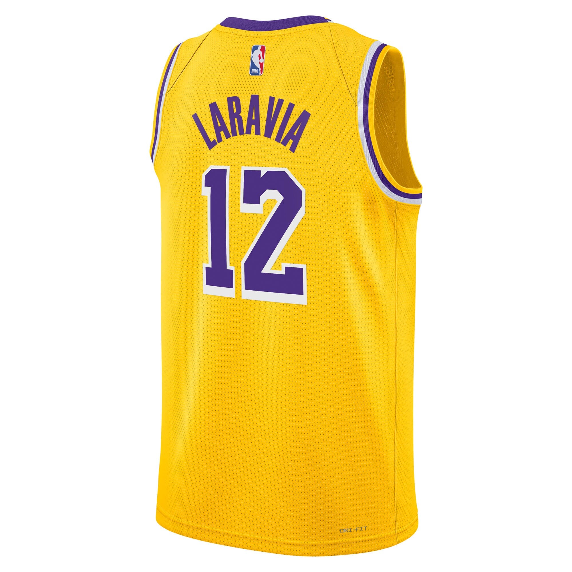 Los Angeles Lakers Nike Icon Edition Swingman Jersey - Gold - Jake LaRavia - Youth
