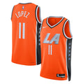 LA Clippers Nike 2025/26 City Edition Swingman Jersey - Orange - Brook Lopez - Unisex