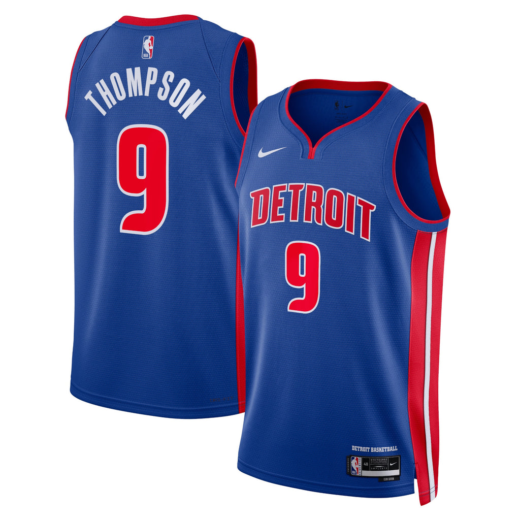 Detroit Pistons Nike Icon Edition Swingman Jersey - Blue - Ausar Thompson - Unisex