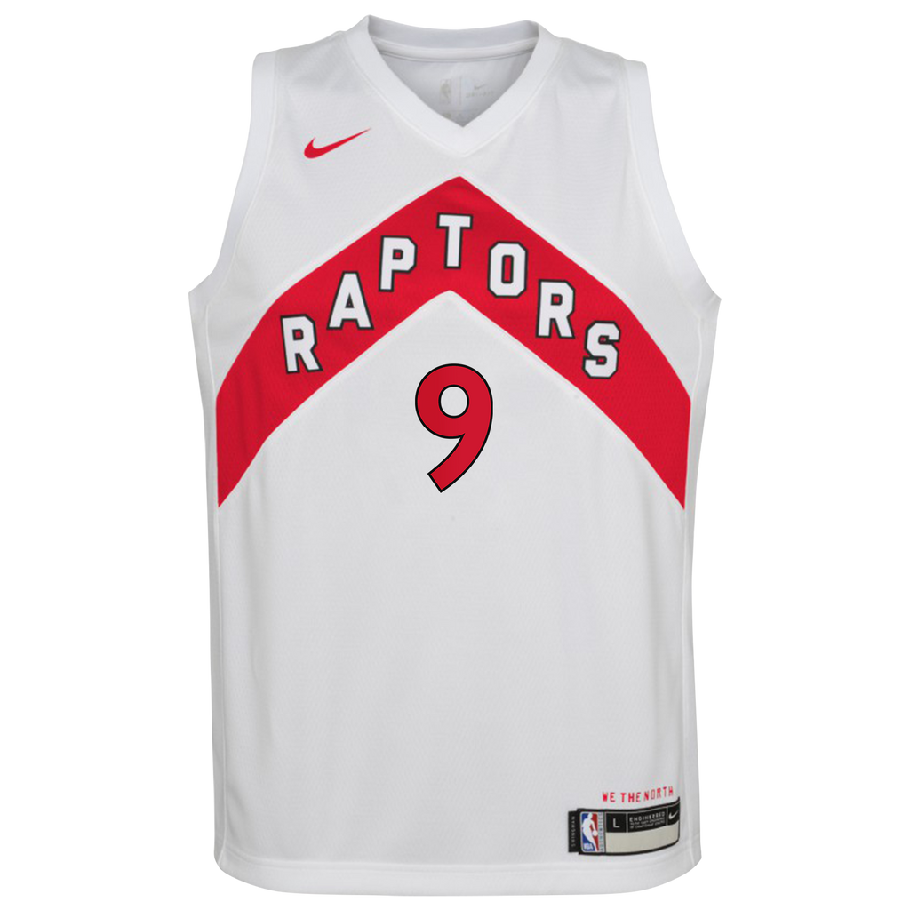 Toronto Raptors Nike Association Edition Swingman Jersey - White - RJ Barrett - Youth