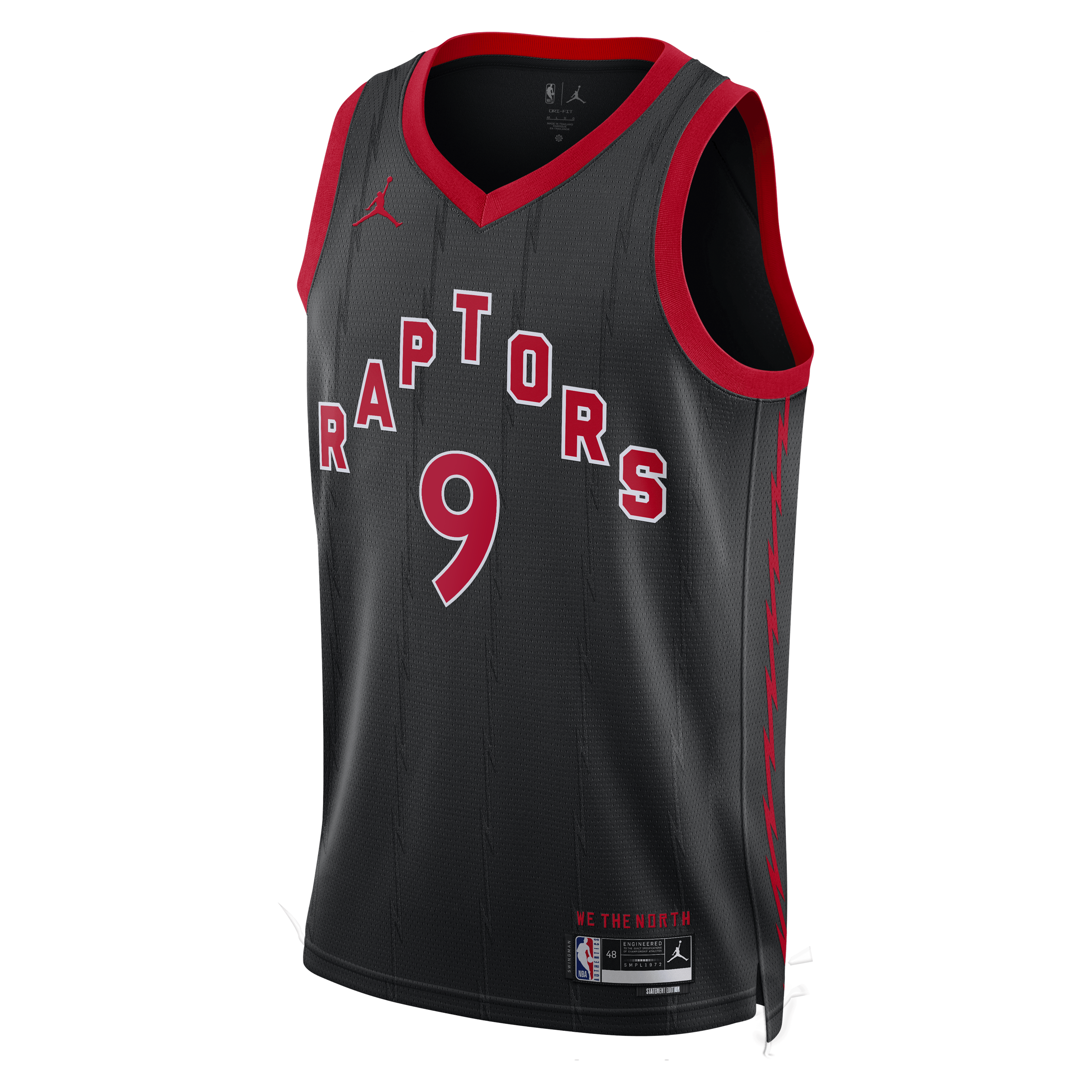 Toronto Raptors Jordan Brand Statement Edition Swingman Jersey - Black - RJ Barrett - Unisex
